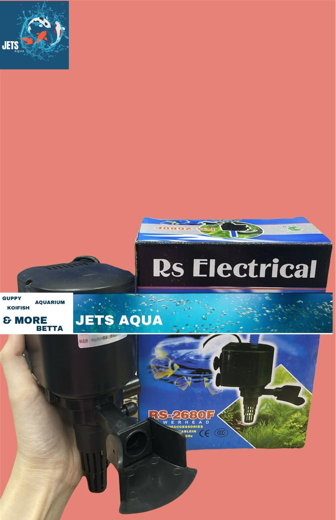 Máy bơm nước hồ cá cảnh 30w rs-2680f - bơm chìm lọc nước bể cá rs 2680 2680f