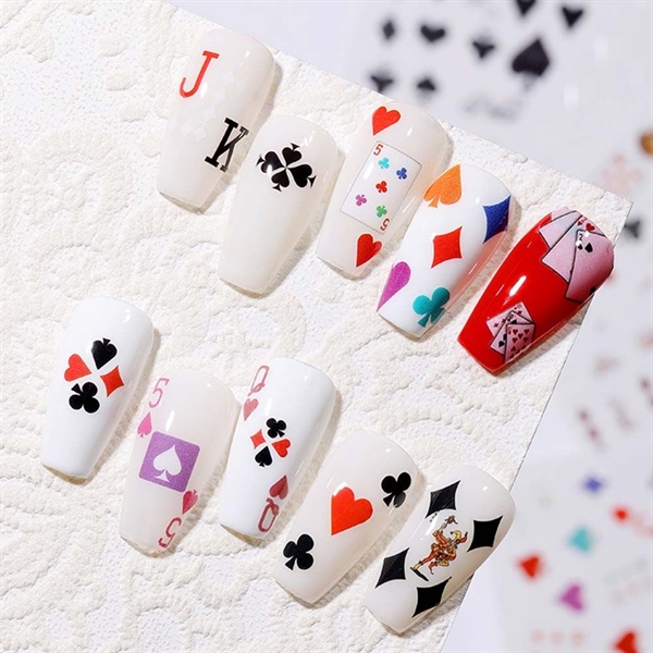 Stickers bài JO-1083 dán móng trang trí móng (Miếng)