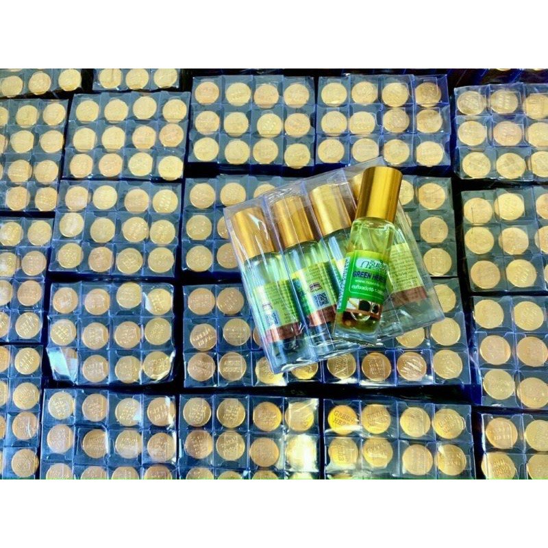 Dầu Gió Lăn Nhân Sâm Thảo Dược Green Herb Thái Lan 8ml