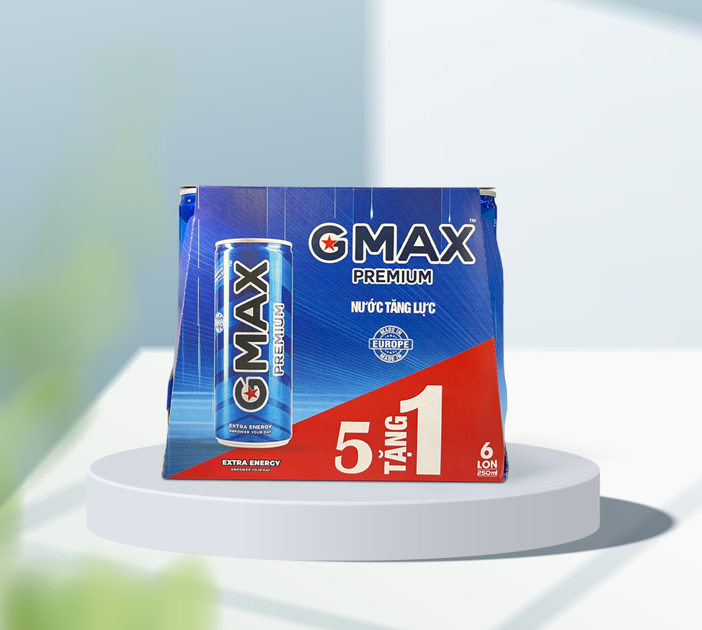 MUA 5 TẶNG 1 Nước tăng lực Gmax Premium energy drink nhập khẩu từ Châu Âu