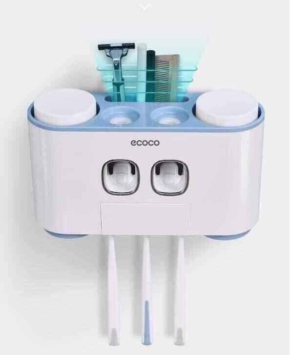 Bộ kệ đồ ecoco nhả kem và đựng bàn chải đánh răng cao cấp
