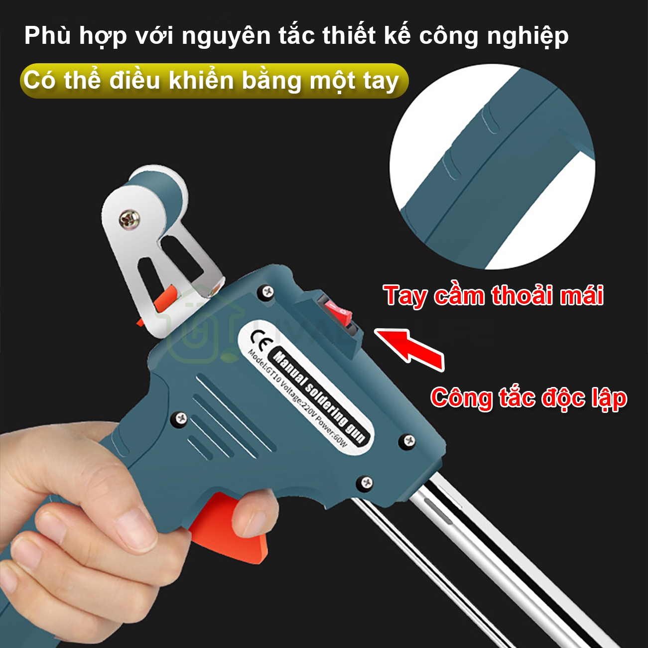 MỎ HÀN THIẾC SÚNG HÀN TỰ ĐỘNG (TẶNG NHỰA THÔNG) MỎ HÀN XUNG MÁY HÀN XUNG