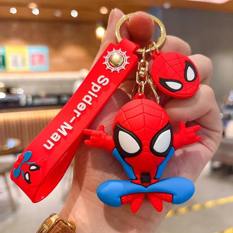 RtoCK Cartoon Amazing Spiderman Doll Keychain Pendant Venom Spiderman Backpack Pendant Children's Gift Toy