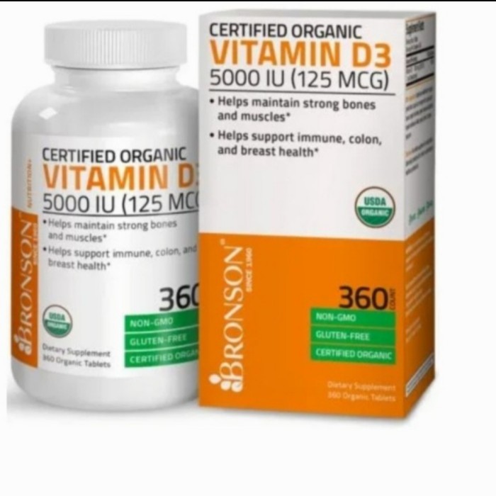 Bronson Vitamin D3 5000 IU 125 mcg for Immune Support (360 Tablets