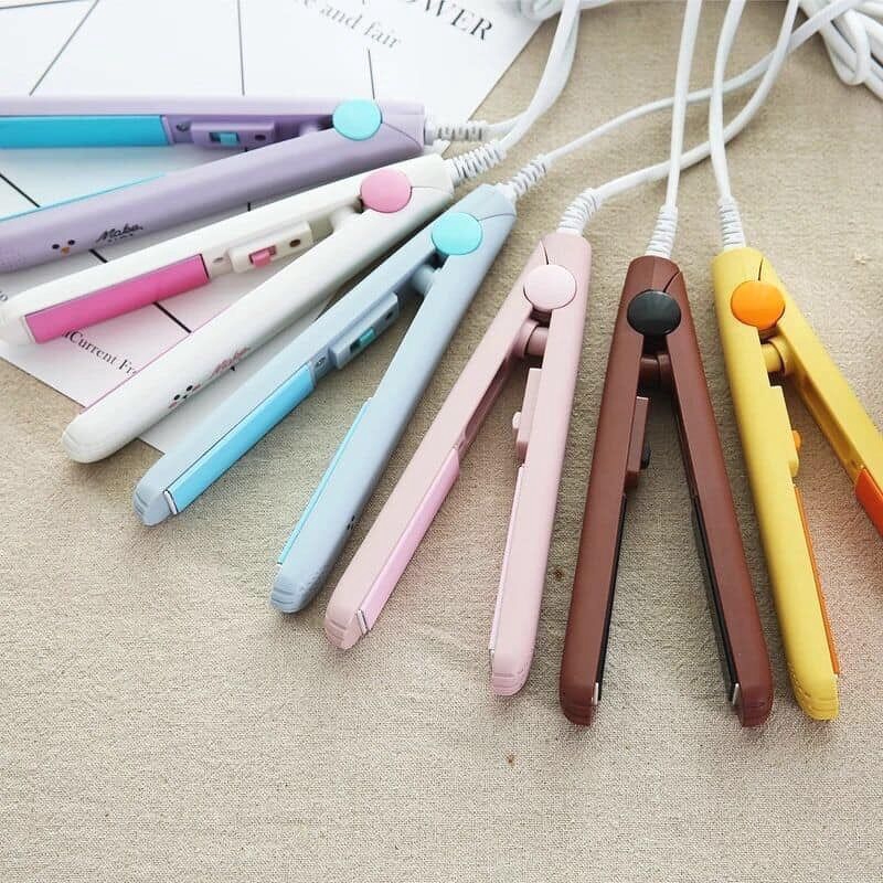 Kẹp uốn tóc duỗi tóc mini, Máy là tóc mini Make Time, Máy ép tóc mini hàng chuẩn đẹp, đồ dùng cần thiết cho mọi cô nàng
