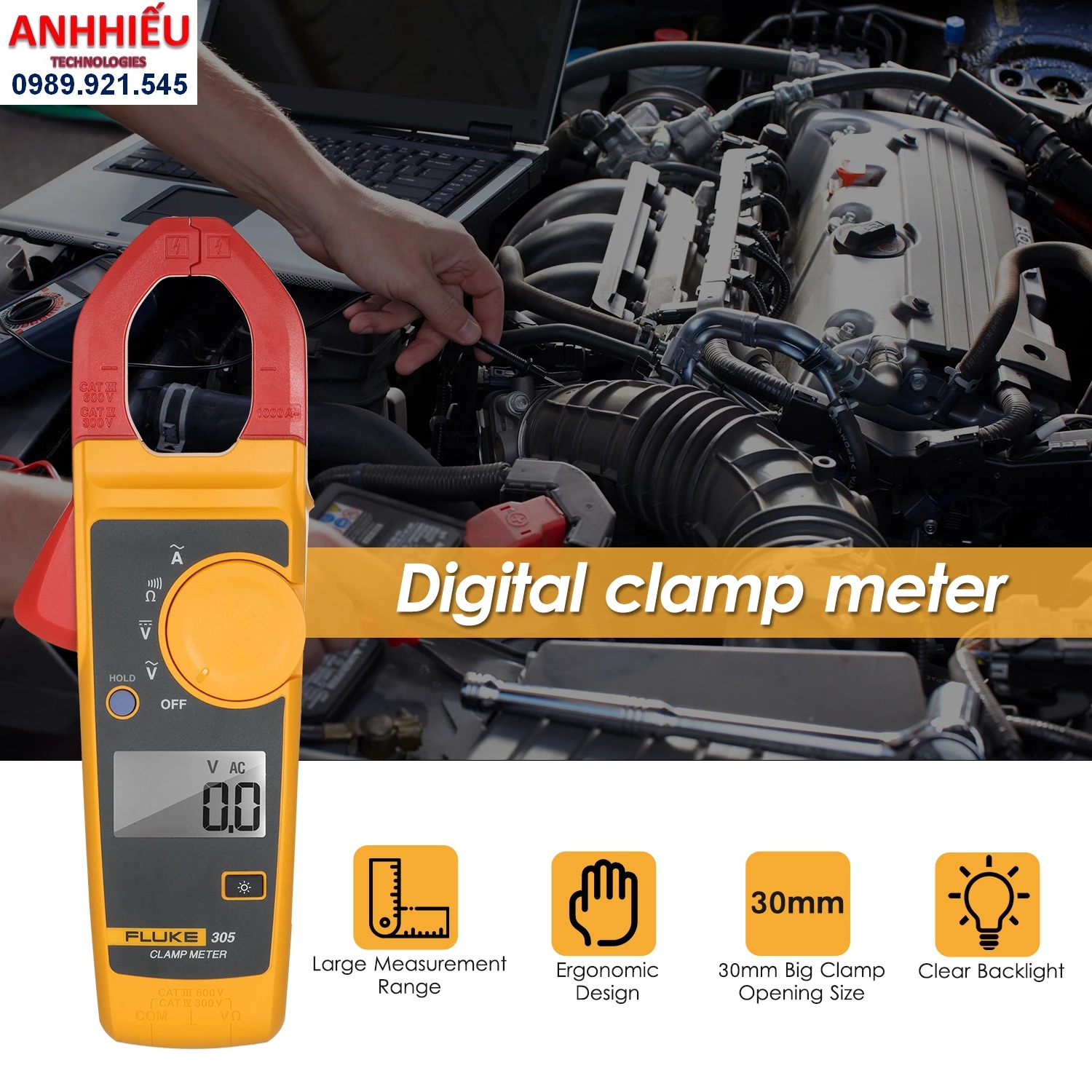 Ampe kìm Fluke 305 [CHÍNH HÃNG]
