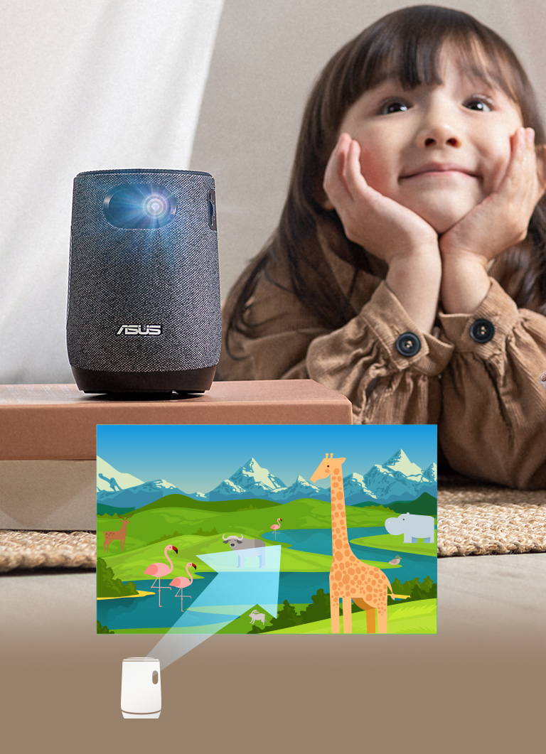 Máy chiếu mini Asus ZenBeam Latte L1 (L1 - 300 Lumens/HD(1280x720) - Hàng Chính Hãng