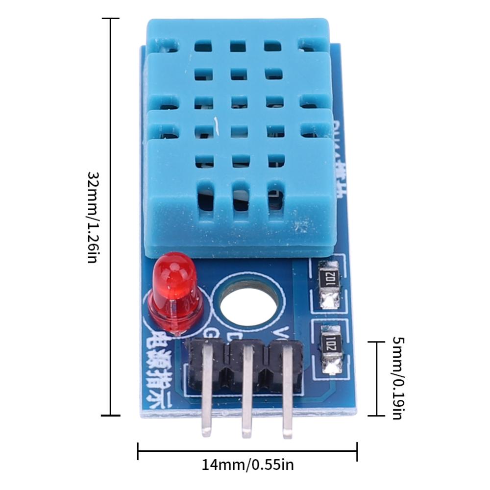 Stemedu DHT11 Humidity and Temperature Sensor Module 3.3V-5V Digital Temp  Humidity Sensor 20%~90% RH Humidity Measure Range 0~50℃ Temperature Measure