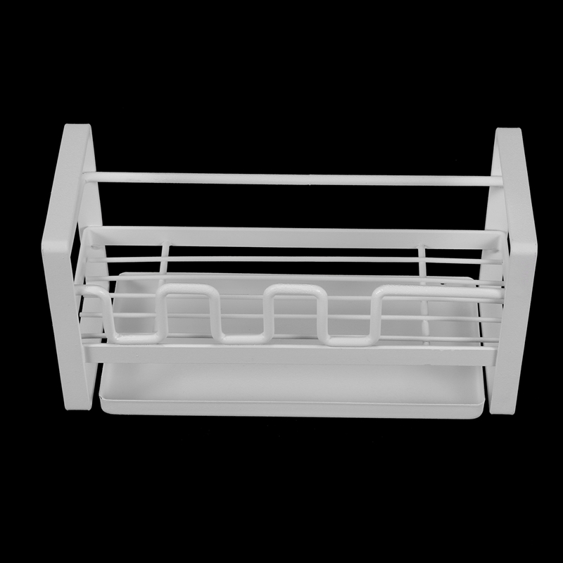 for Kitchen Sink Organizer Caddy Brush Holder Cleaning Soap Brush Drain Rack with Drain Tray