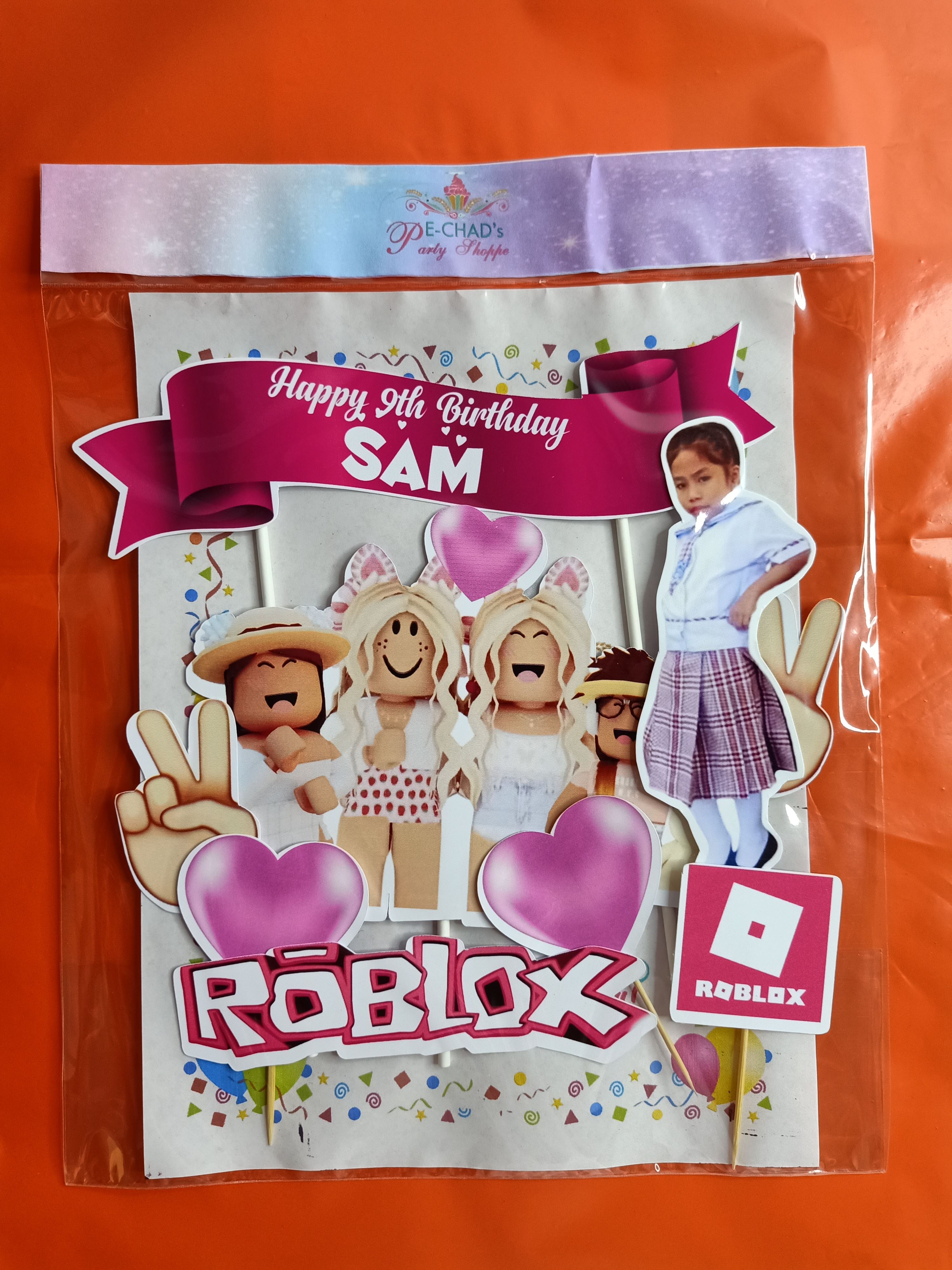 Roblox Funny Girl Theme Cake Topper Lazada PH