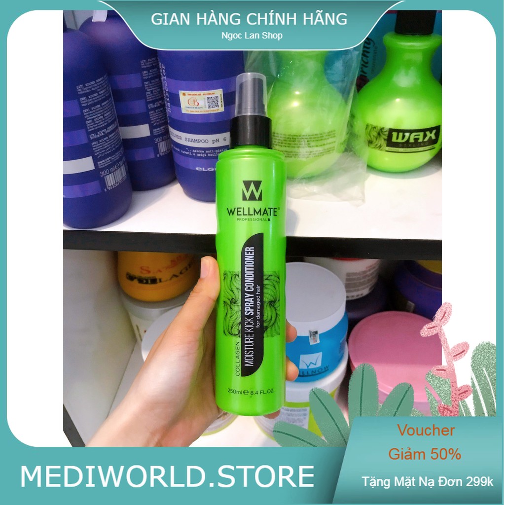 Xịt dưỡng tóc Wellmate 250ml - Chính Hãng