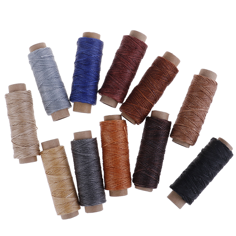 50m/roll Waxed Sewing Thread For Shoe Hand Stitching Crafts Tool Hand Stitching For Diy Sewing Thread. 