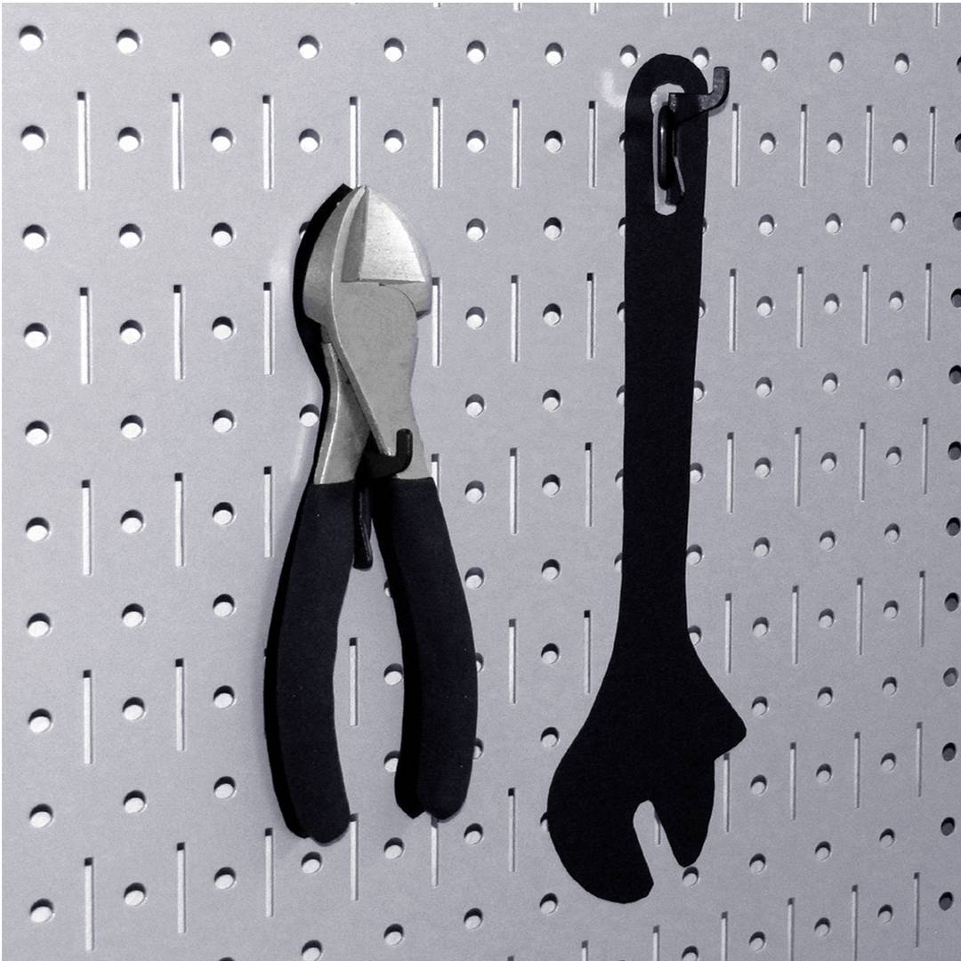 Bộ 2 Bảng treo dụng cụ Pegboard đứng 80×40 – Trắng