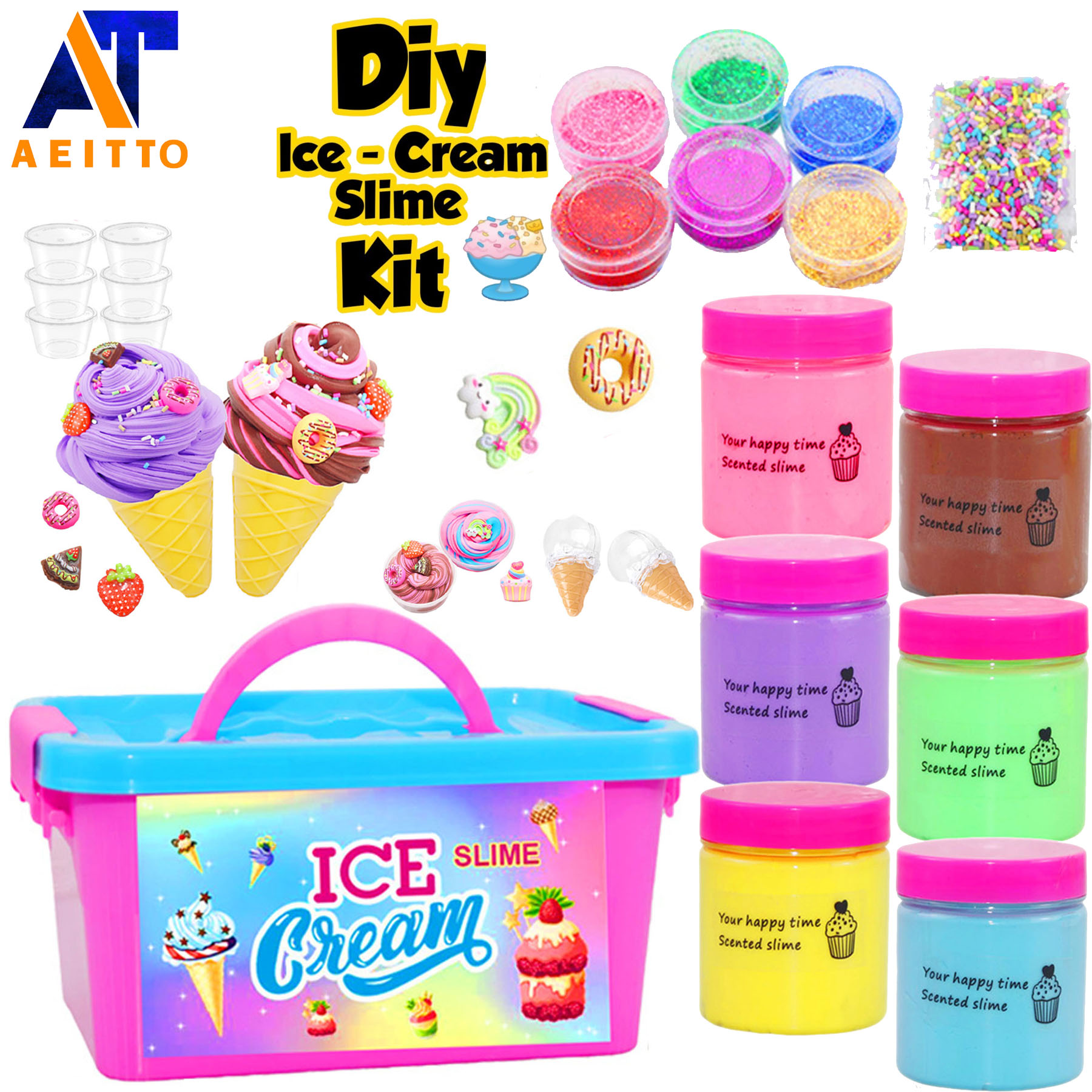 ICE CREAM Slime Combo Kit Handmade Creation Lazada PH