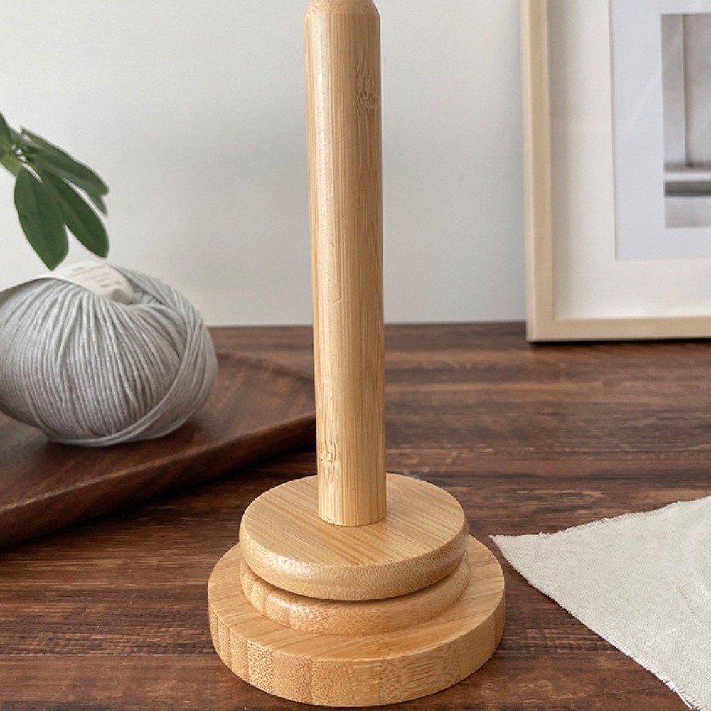 Weaving Rack Detachable Base Wooden Yarn Holder Manual Dispenser ...