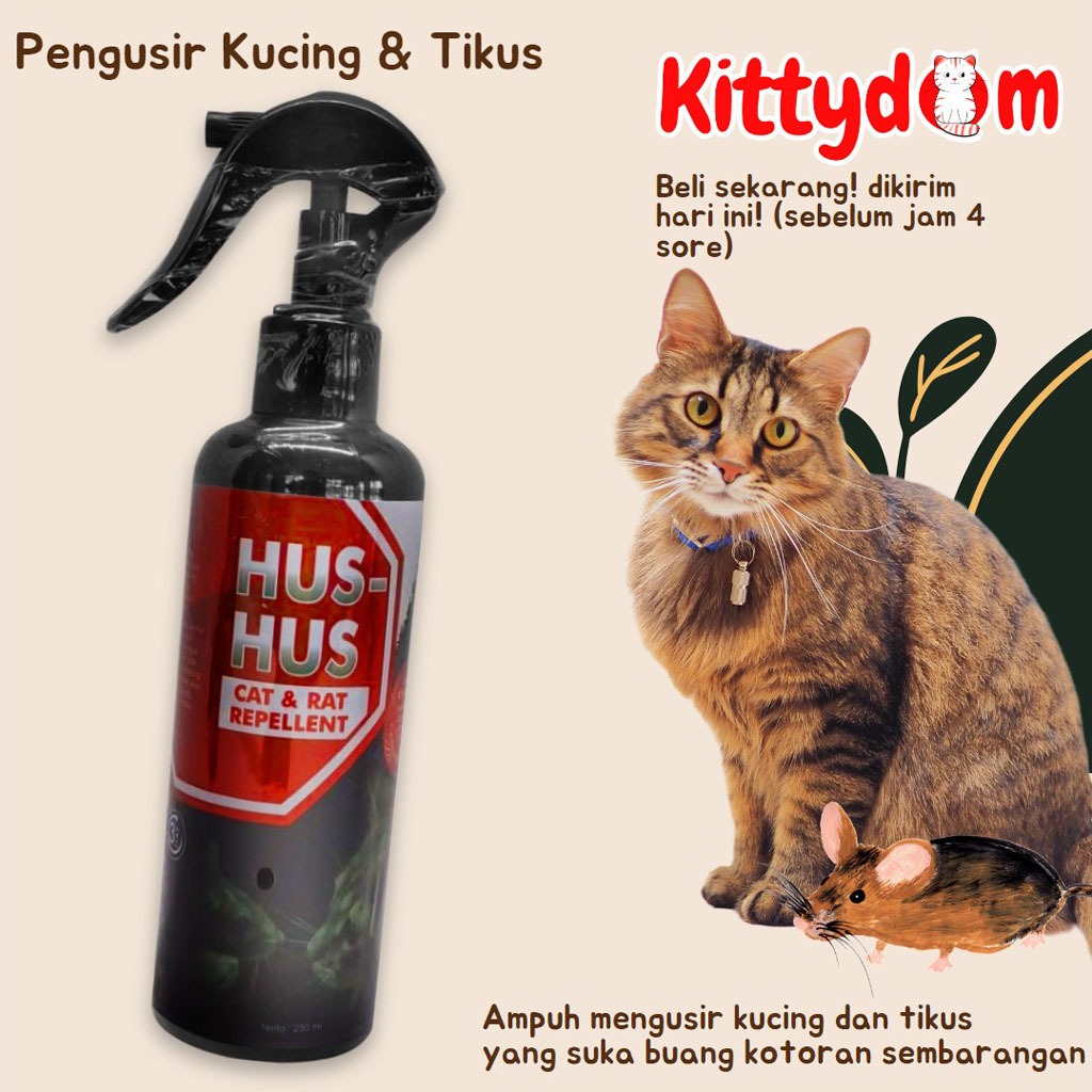 KITTYDOM Spray Pengusir Tikus Hus Hus 250 ml Rat Cat Repellent