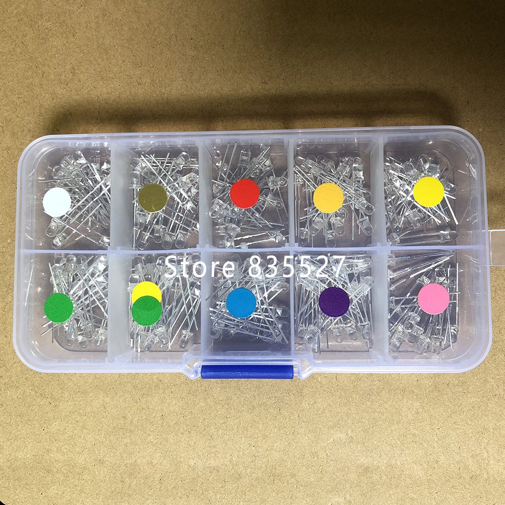 %E3%80%90UrbanNomad%E3%80%91200pcs/box%20M%20F3%20Kit%20Mixed%2010%20colors%20:%20White/Warm%20white/Red/%202%20Green/Blue/Pink/Purple%20UV/Orange/Yellow%20LED%20emitting%20diode%20-%20Image%202