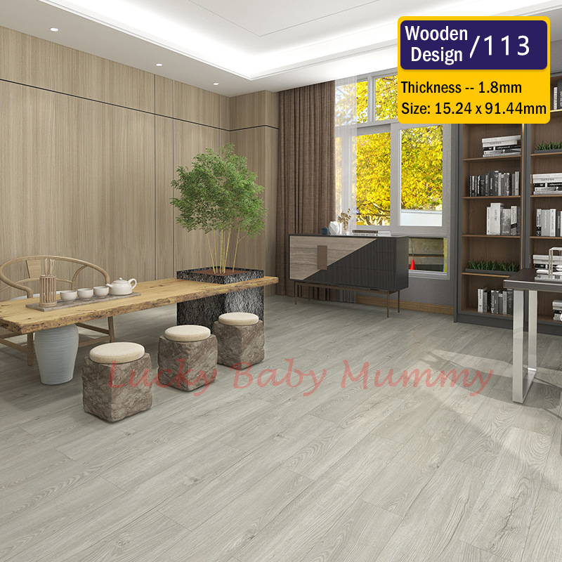 WaterResistant Vinyl Flooring PVC SelfAdhesive Stickers Wooden Marble