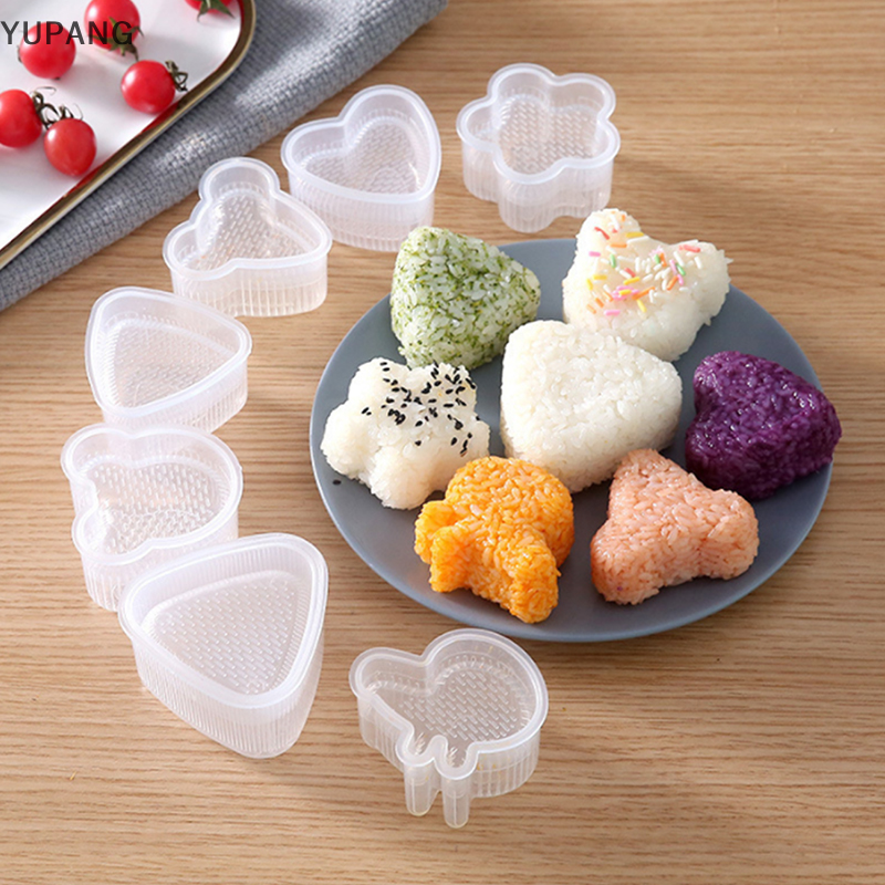 YUPANG 7 Khuôn Sushi Tự làm khuôn ép thức ăn cơm viên Khuôn Làm Sushi Bộ dụng cụ Sushi mới