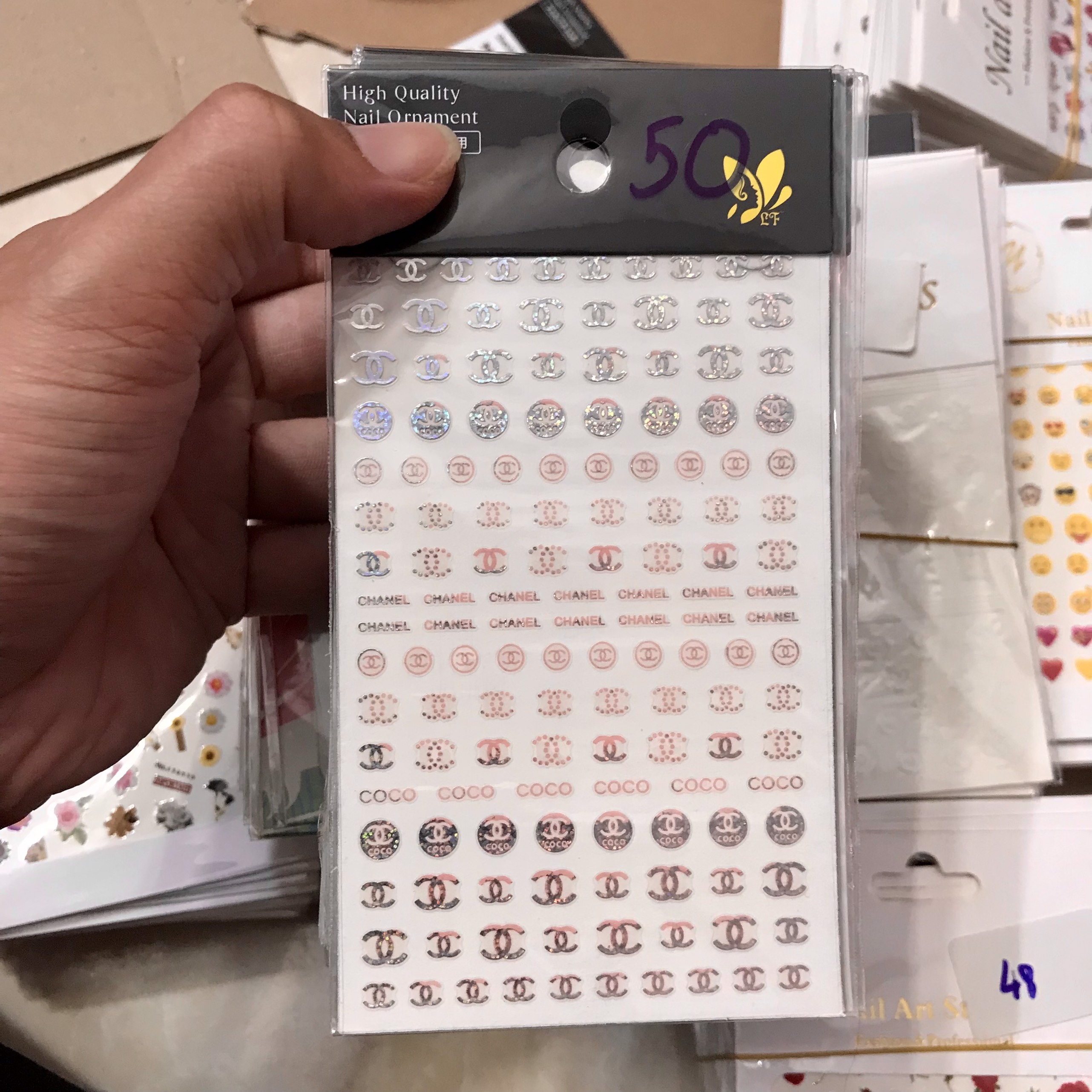 Hình dán Sticker trang trí móng tay Mini Nails