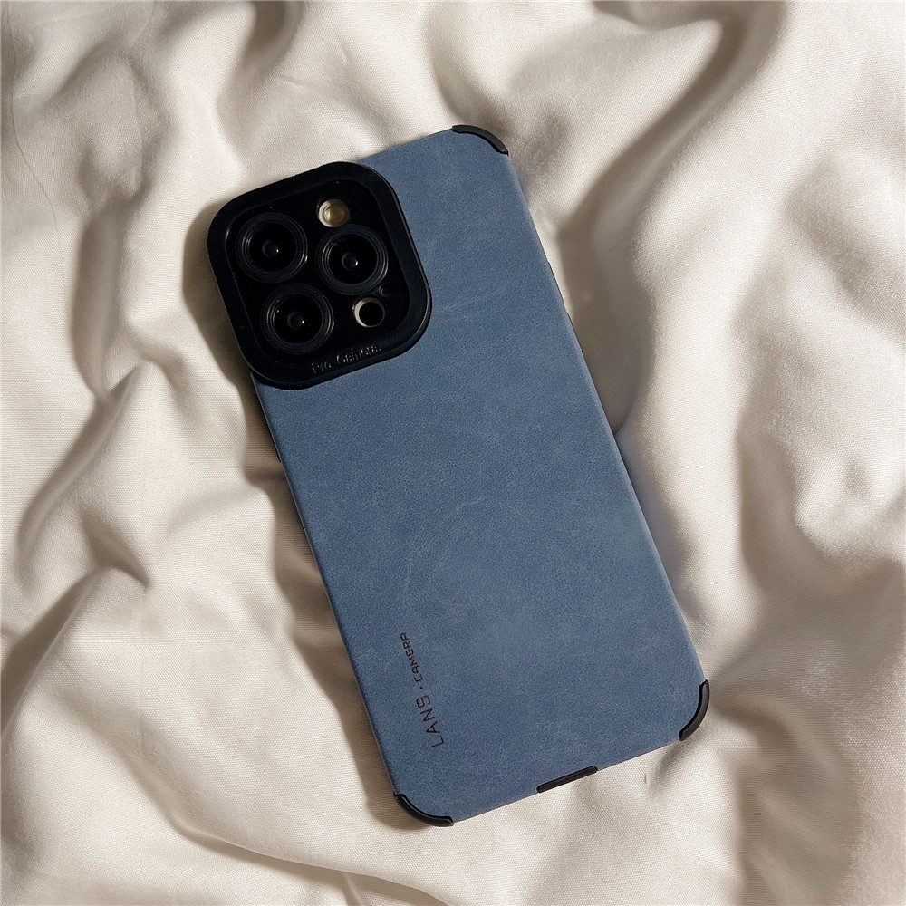 PU Soft Case for IPhone 11 12 13 14 15 Pro Max Casing Solid Color Simple English Soft Silicone Back Cover for IPhone 6 7 8 Plus XR XS Max Shell Lens Protection 14 15 Plus Shockproof Phone Case