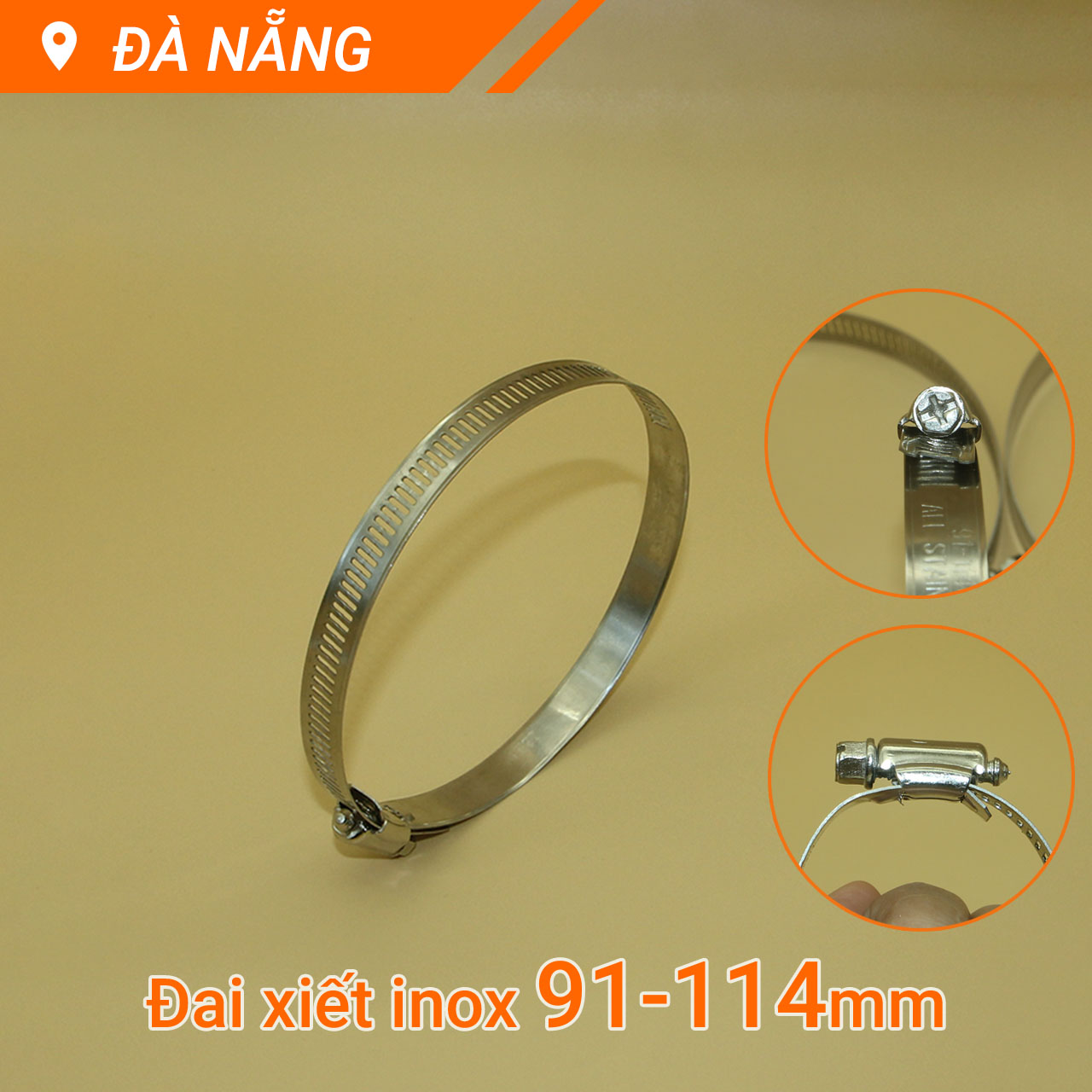 Đai xiết inox, cổ dê các cỡ