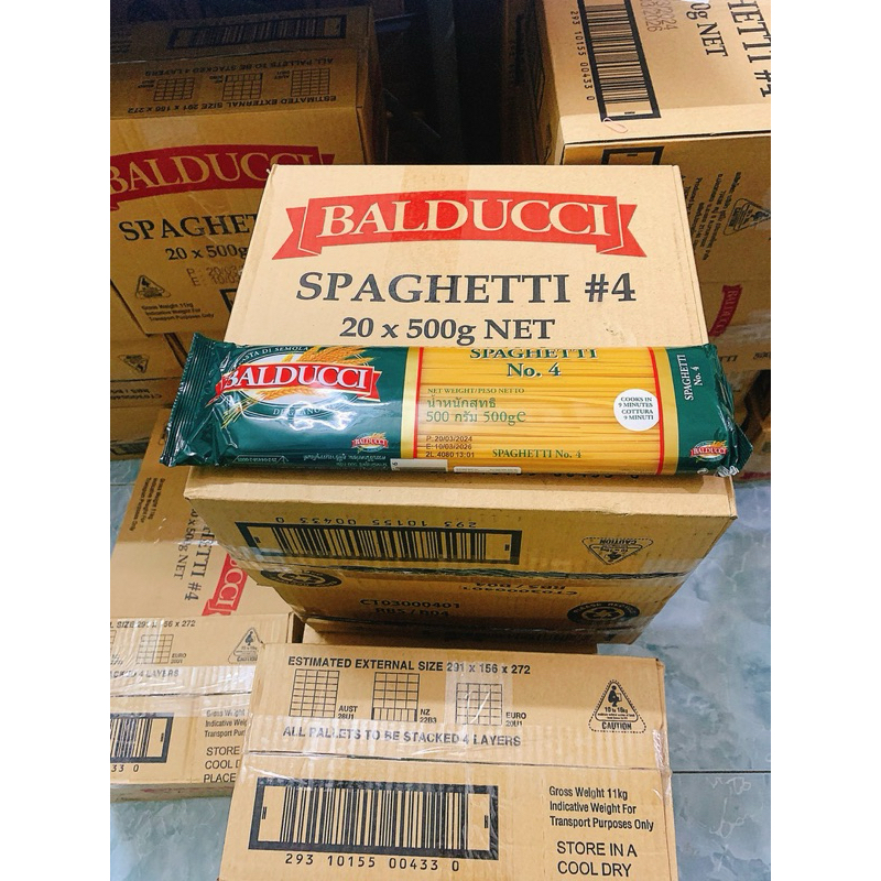 Mì ý spaghetti No.4 Balducci 500g