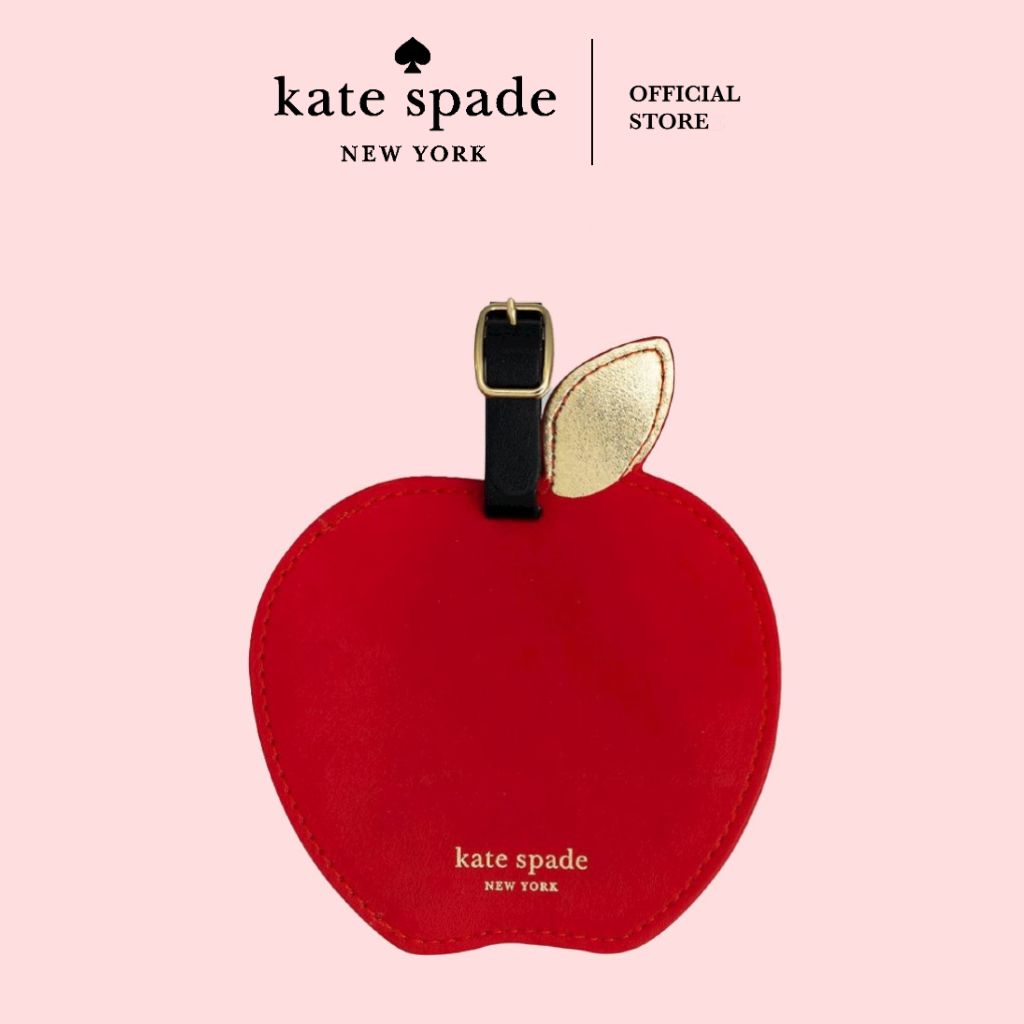 Kate Spade New York Round Red Vegan Leather Luggage Tag for Women, Durable  Suitcase ID Tag, Apple : : Bags, Wallets and Luggage
