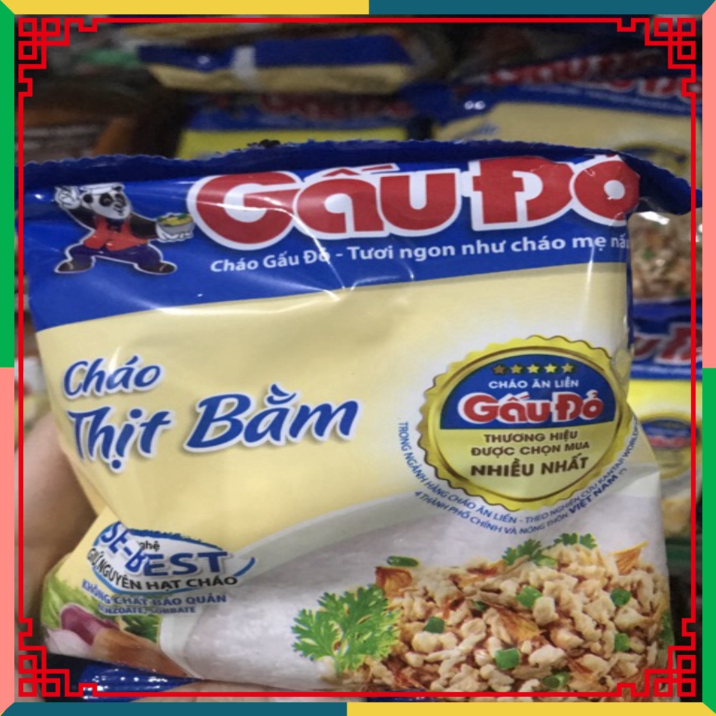 HOT LIKE 1 GÓI CHÁO ĂN LIỀN GẤU ĐỎ 50G