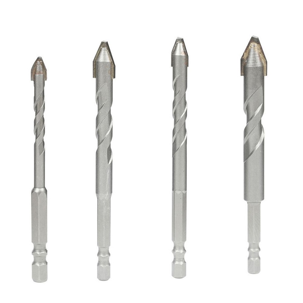 Toolstar 1Pcs Ceramic Tile Glass Triangular Drill Bit 6/8/10/12mm For Concrete Plastic Soft Metal