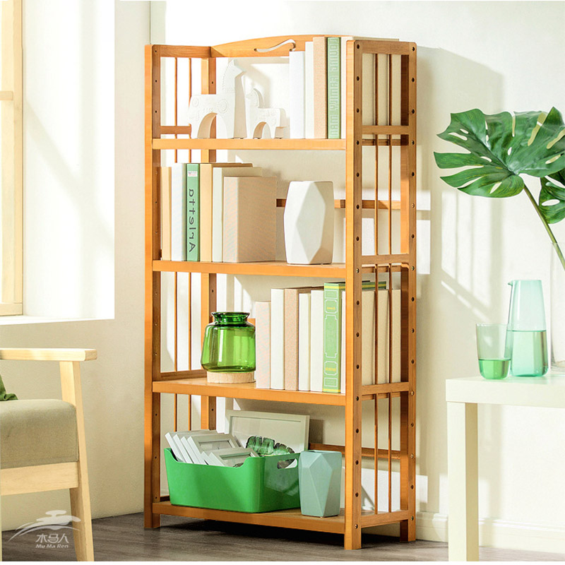 NFA Simple bookshelves, bookcases, floor partitions, storage shelves, solid wood multi-storey desktop dormitories, children, student combination cabinets