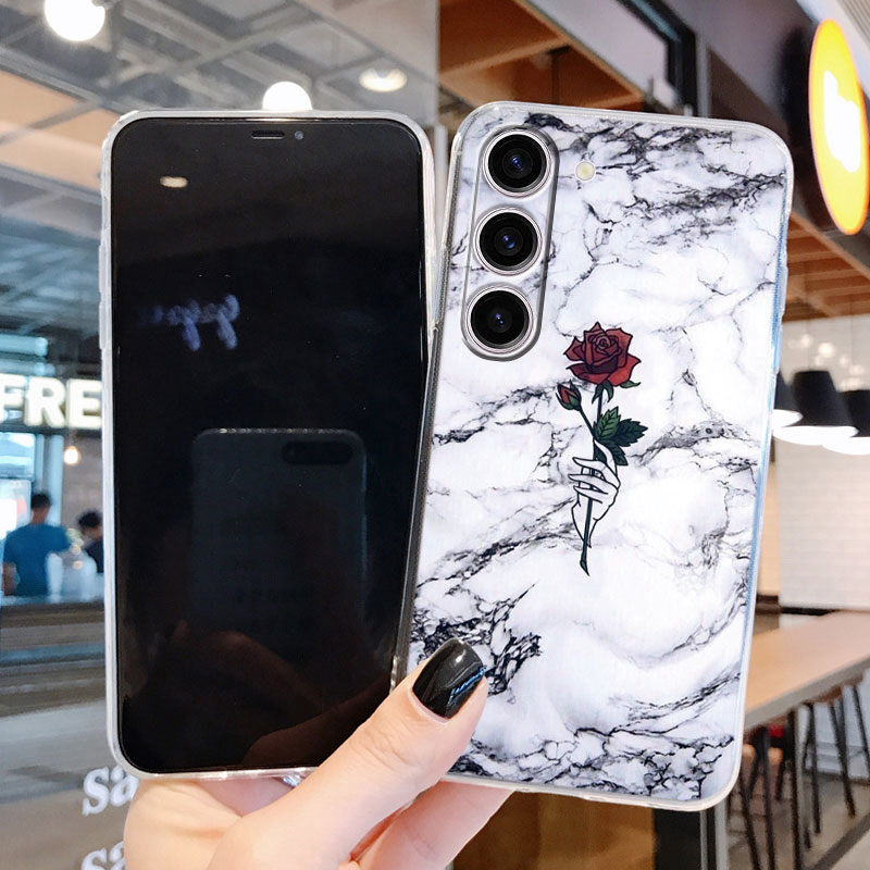 fashion%20For%20Samsung%20Galaxy%20S24%20Case%20S24%20Plus%20S%2024%20Ultra%20Phone%20Cover%20Marble%20Clear%20Coque%20Soft%20TPU%20Fundas%20For%20Samsung%20S24+%20S24Plus%20Shell%20-%20Image%204