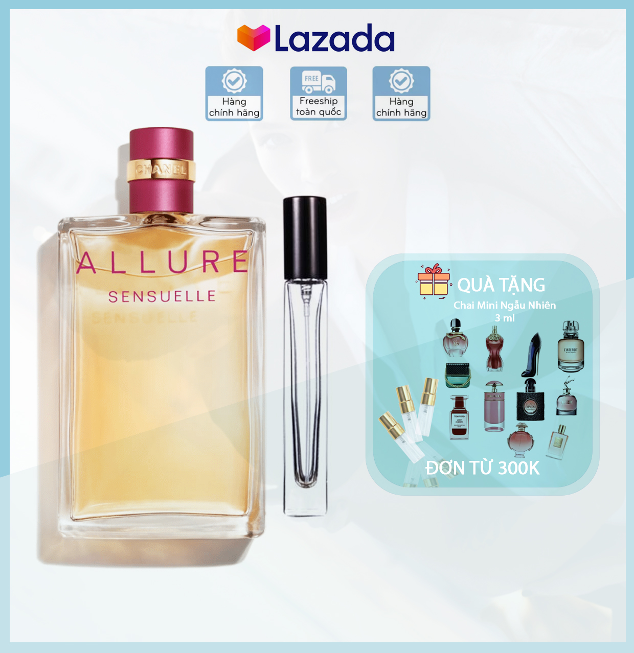[chai chiết] Nước Hoa Nữ Ⓒhanel Allure Sensuelle Eau De Parfum