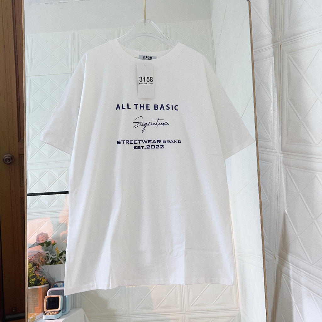 Áo thun nam nữ mẫu ALL THE BASIC áo phông cotton 3158