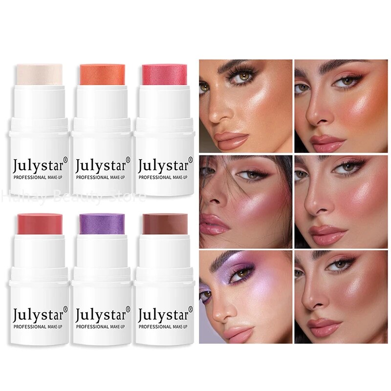 Blush Stick Highlighter Glitter Contouring Bronzer For Face Shimmer Powder Highlight Corrector Contour Illuminator Korean Makeup. 