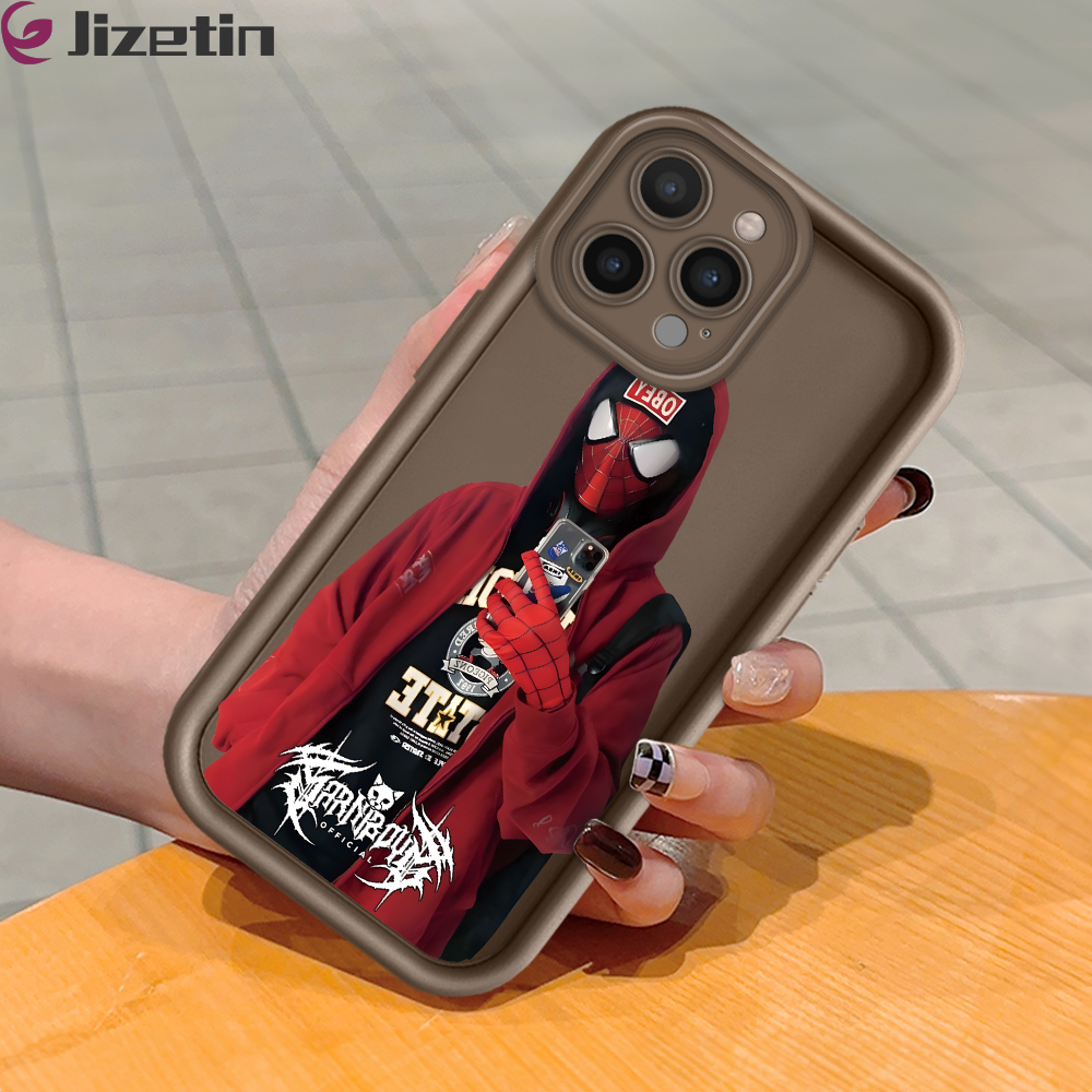 Jizetin%20for%20iPhone%2011%2012%2013%2014%2015%2016%20Pro%20Max%2012%2013%20Mini%2014%2015%20Plus%206s%207%208%20Plus%205S%20SE%202020%202022%20XS%20Max%20XR%20Back%20Cover%20Trendy%20Spider%20Man%20Ladder%20Camera%20Soft%20Rubber%20Mobile%20Phone%20Case%20-%20Image%202