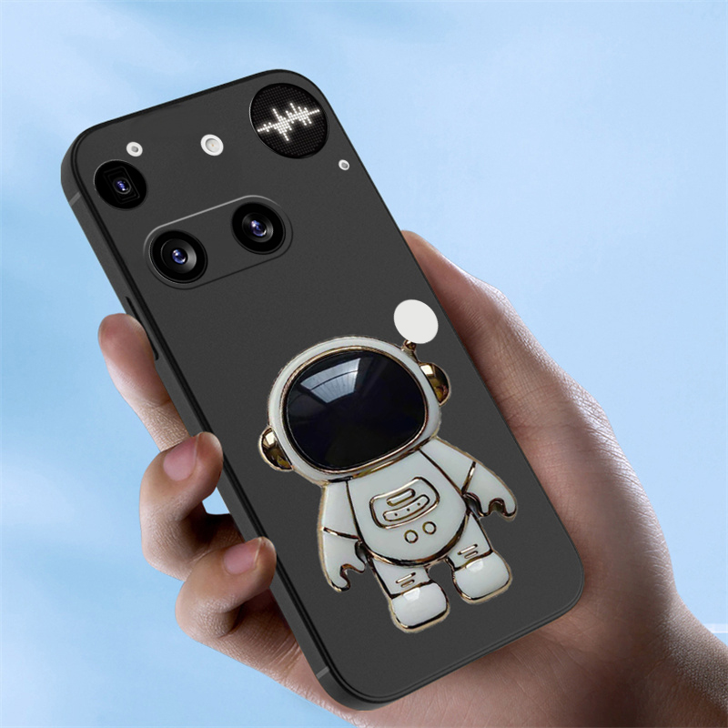 New Phone case Nothing Phone 3 3A Pro Back cover Fashionable Cartoon Astronaut Stand dustproof Smooth for NothingPhone 3 case. 