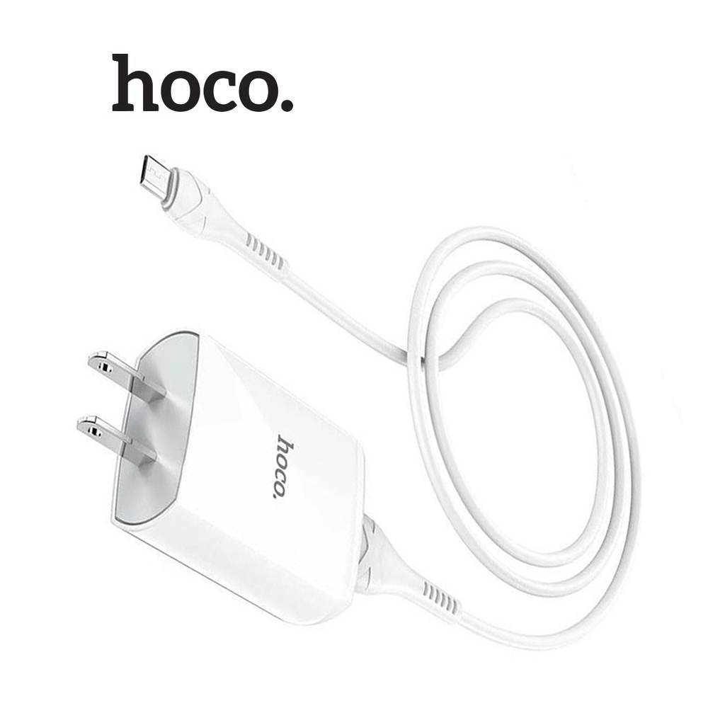 Bộ Sạc 2.4A Hoco DC13 Micro nhựa PC cao cấp 1 cổng USB cho Android