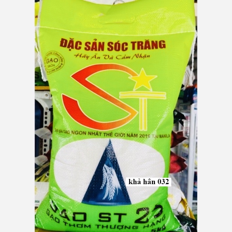 Gạo ST25 Đăc Sản Sóc Trăng (Bao 5 ký Gạo Thơm Cao Cấp )