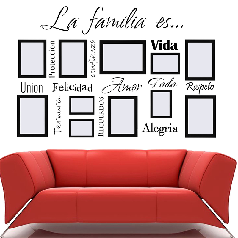 %E3%80%90Folio%20&%20Light%E3%80%91Spanish%20Wall%20Art%20Decals%20La%20Familia%20Es%20Vinyl%20Lettering%20Words%20Quote%20Sticker%20Mural%20For%20Photo%20Frame%20Decoration%20-%20Image%204