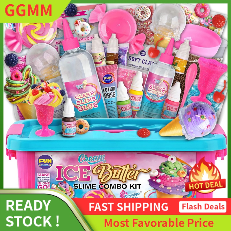 Gift Butter Slime Kit for Girls 10-12, FunKidz Ice Cream Soft Slime Making  Kit Ages 8-12 Kids Slime Toys Ideal Birthday Party Present