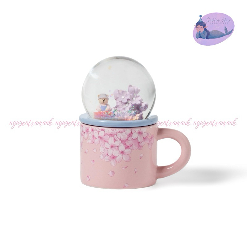 [Limited Stock] STARBUCKS CỐC SỨ CHERRY BLOSSOM GLOBE MUG 89ML