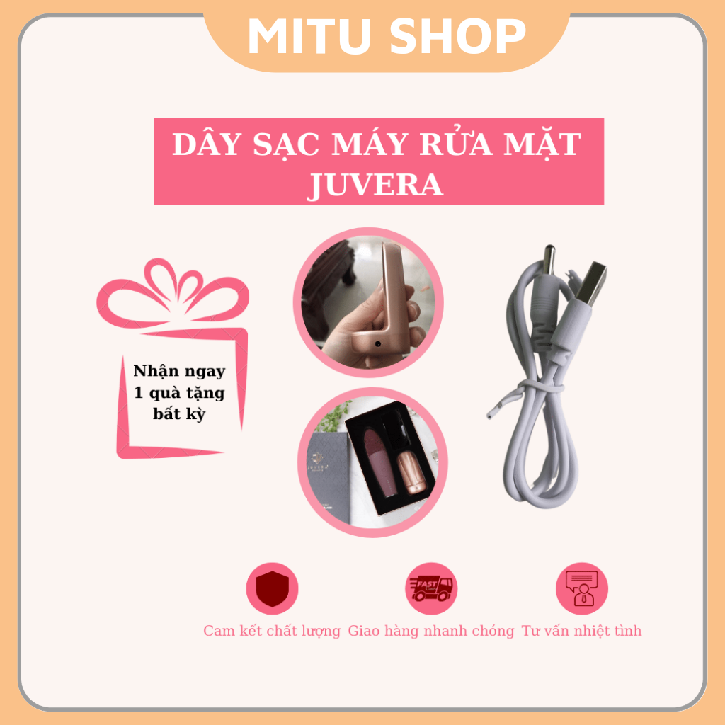 Dây sạc thay thế cho máy rửa mặt Juvera