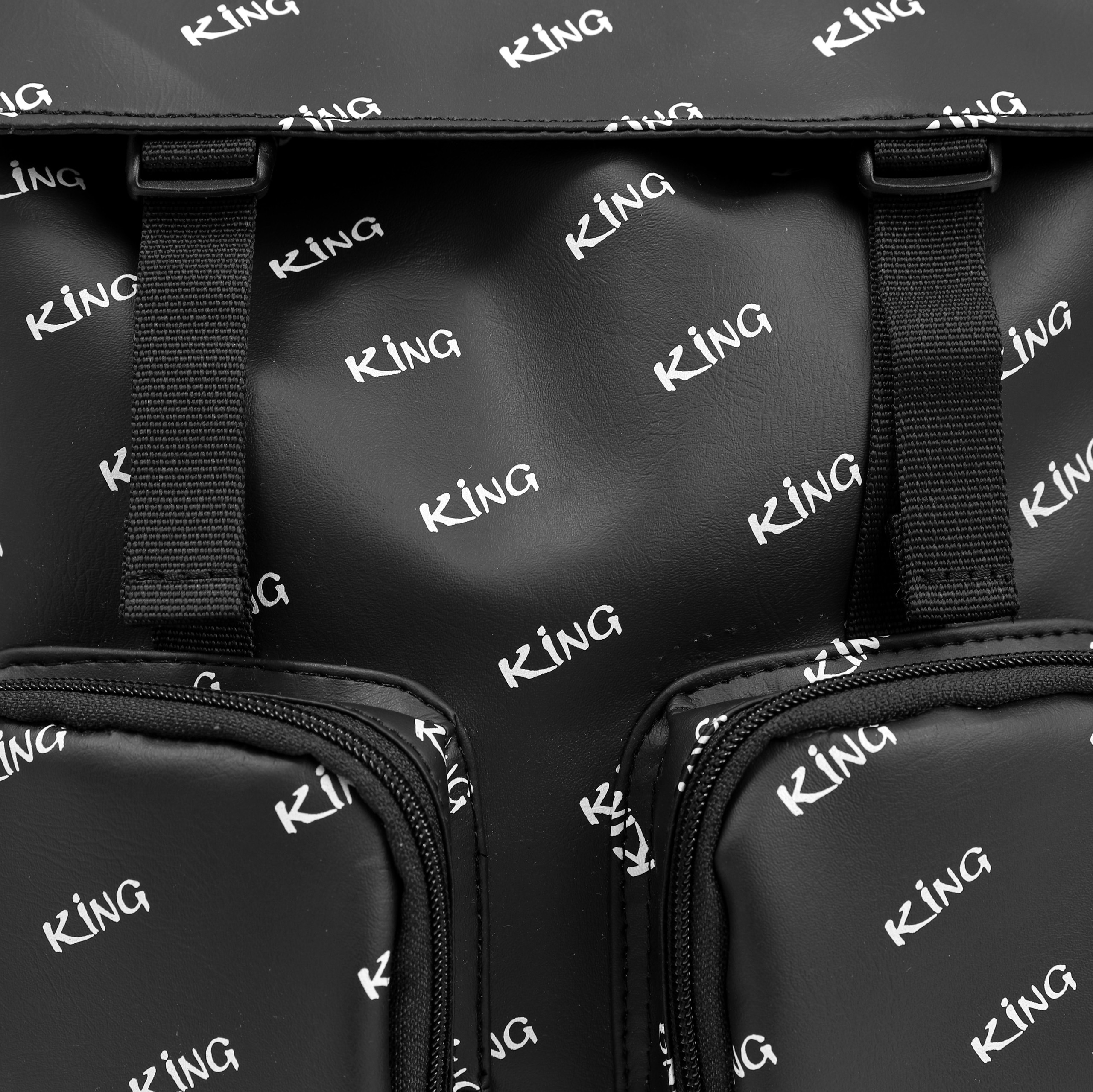 Balo Da Backpack Unisex Chống Nước Balo Backpack King Brand - Màu Đen