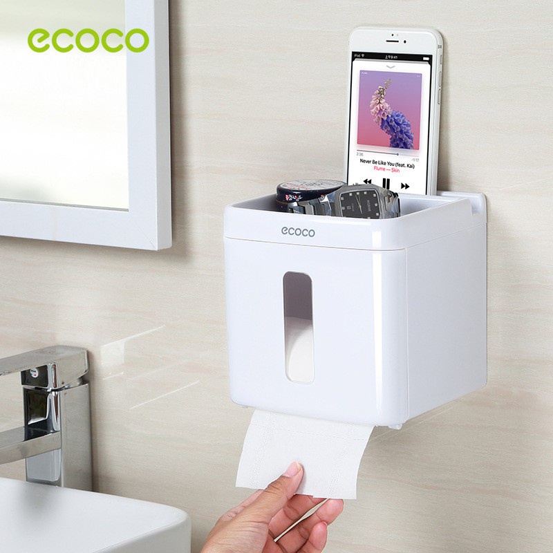 Hộp đựng giấy vệ sinh đa năng ECOCO mẫu mới