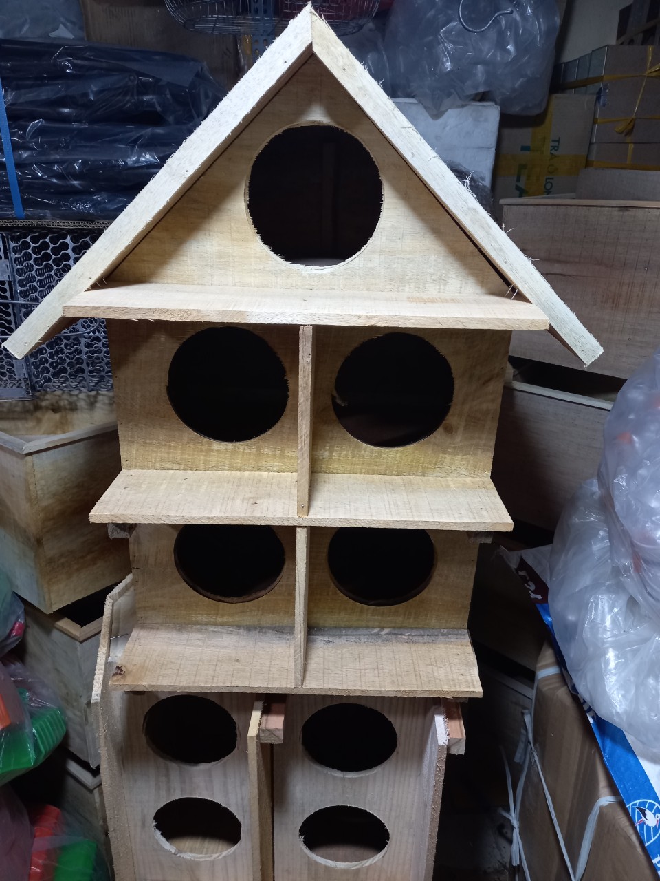 Chuồng chim bồ câu bằng gỗ 5 lỗ