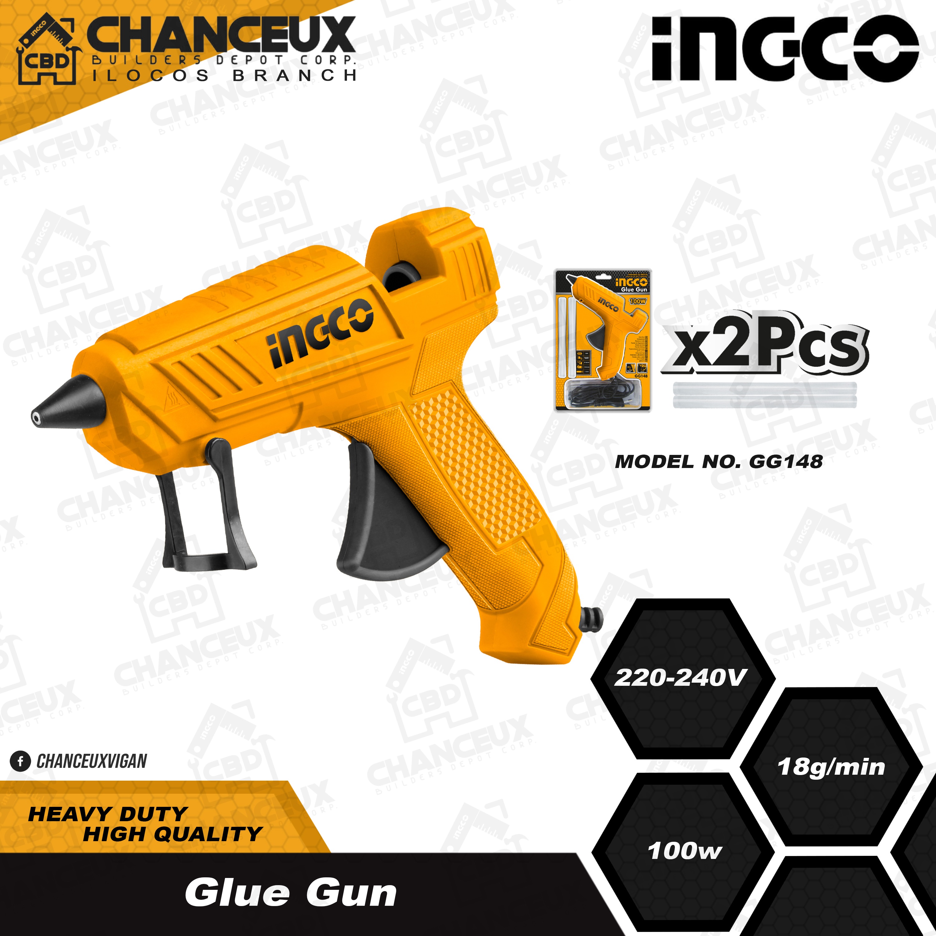 GG148 INGCO GLUE GUN 100W Lazada PH