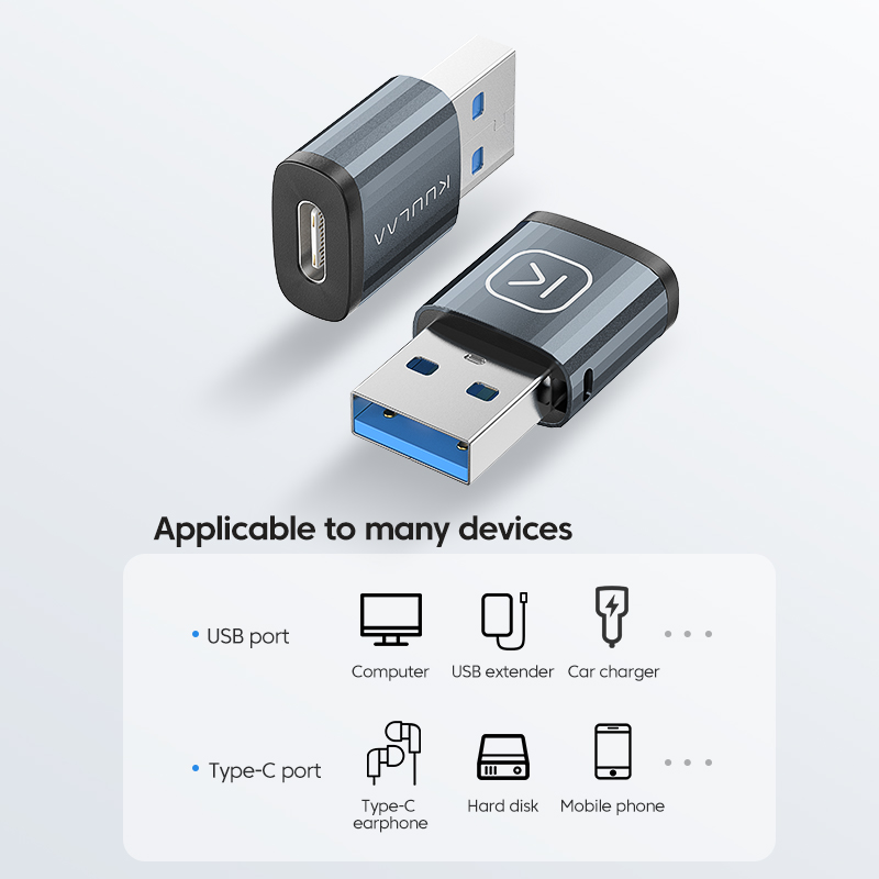 KUULAA USB to USB Type C OTG Adapter Micro to Type C OTG Adapter USB OTG Connector Micro USB asd