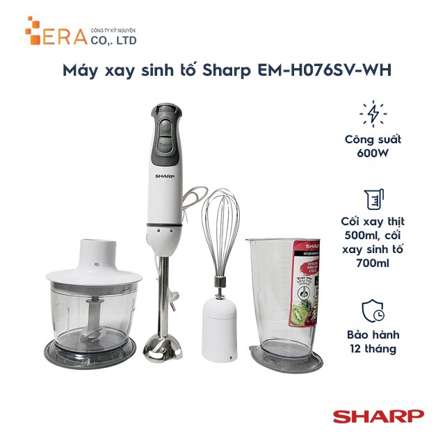 MÁY SAY SINH TỐ CẦM TAY SHARP EM-H076SV-WH