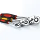 Remax 1/4" 3/8" 1/2"inch Ratchet Wrench 24 Teeth Extending Telescopic Ratchet Socket Wrench Reversible Tool Plat 1pc. 